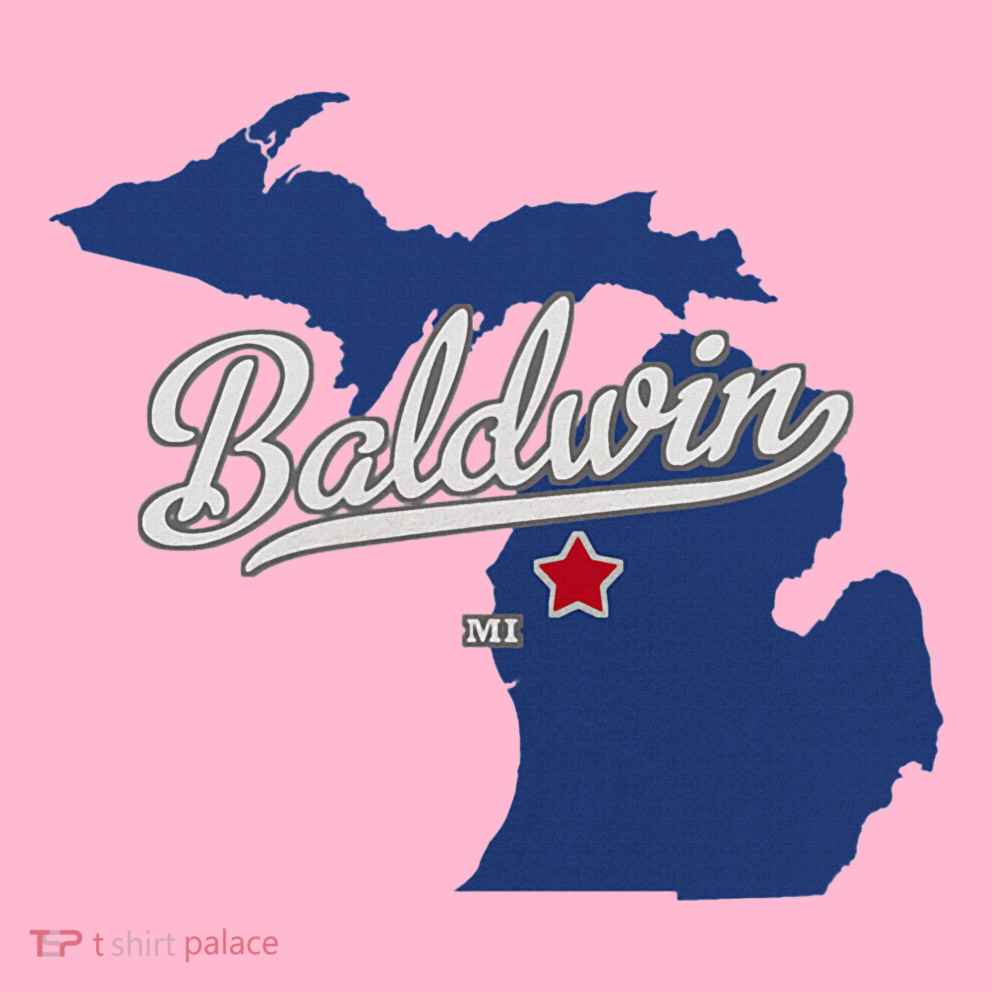 Baldwin Michigan Lake County Mi Map Coaster