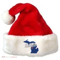 Baldwin Michigan Lake County Mi Map Santa Hat thumb 0