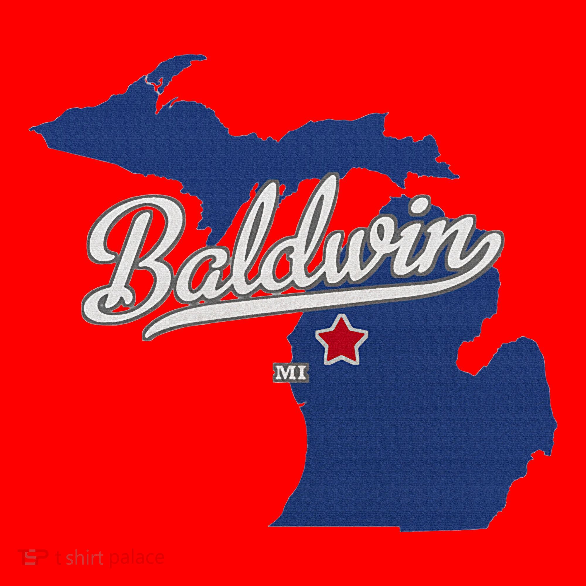 Baldwin Michigan Lake County Mi Map Santa Hat