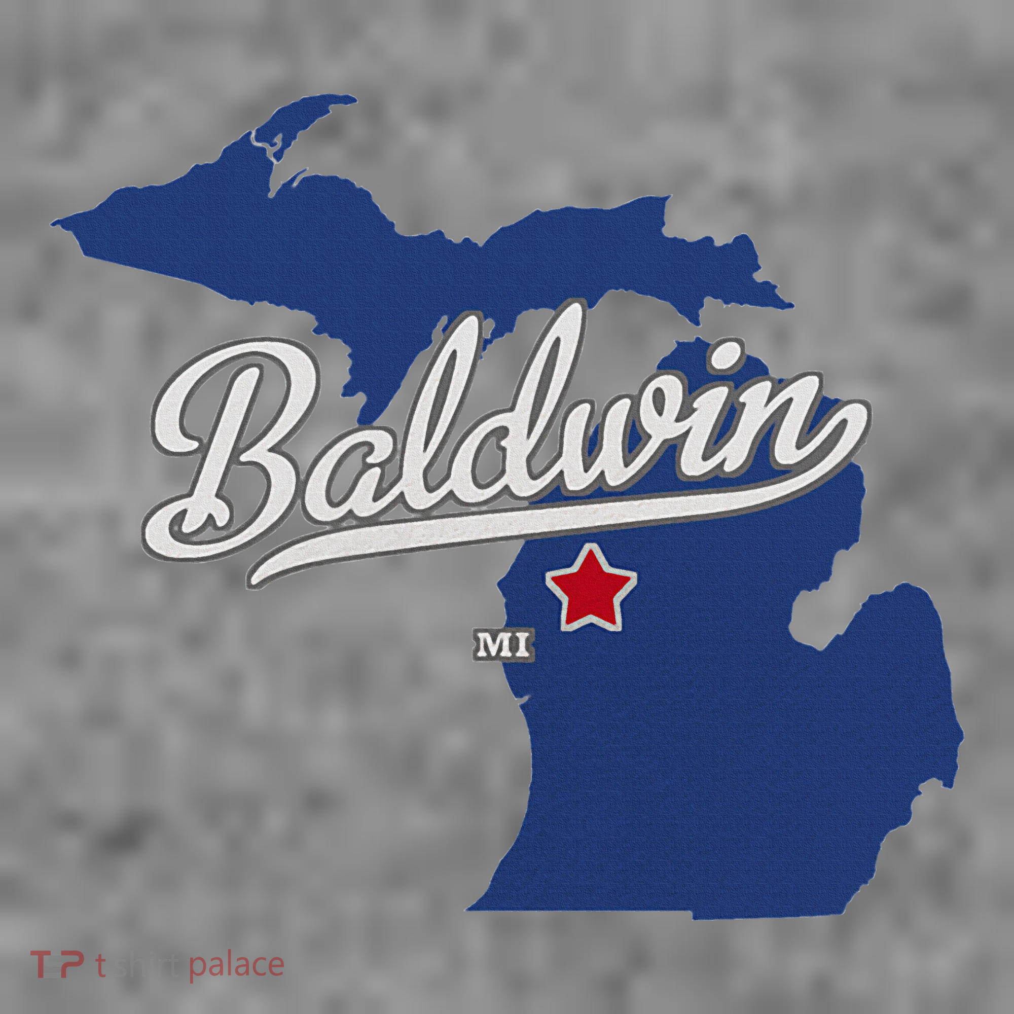 Baldwin Michigan Lake County Mi Map Toddler Hoodie