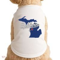 Baldwin Michigan Lake County Mi Map Doggie Tank thumb 0