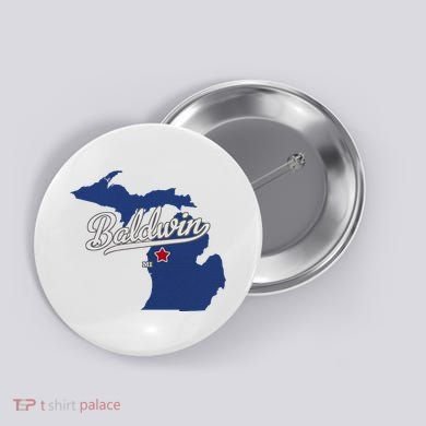 Baldwin Michigan Lake County Mi Map Button