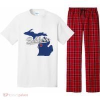 Baldwin Michigan Lake County Mi Map Pajama Set thumb 0