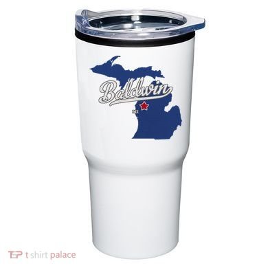Baldwin Michigan Lake County Mi Map Tumbler