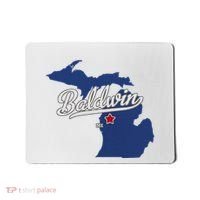 Baldwin Michigan Lake County Mi Map Mousepad thumb 0