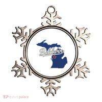 Baldwin Michigan Lake County Mi Map Ornament thumb 0