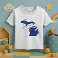 Baldwin Michigan Lake County Mi Map Toddler T-Shirt thumb 3