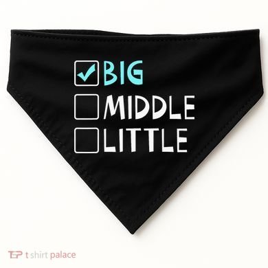 Big Middle Little Big Brother USA-Made Doggie Bandana