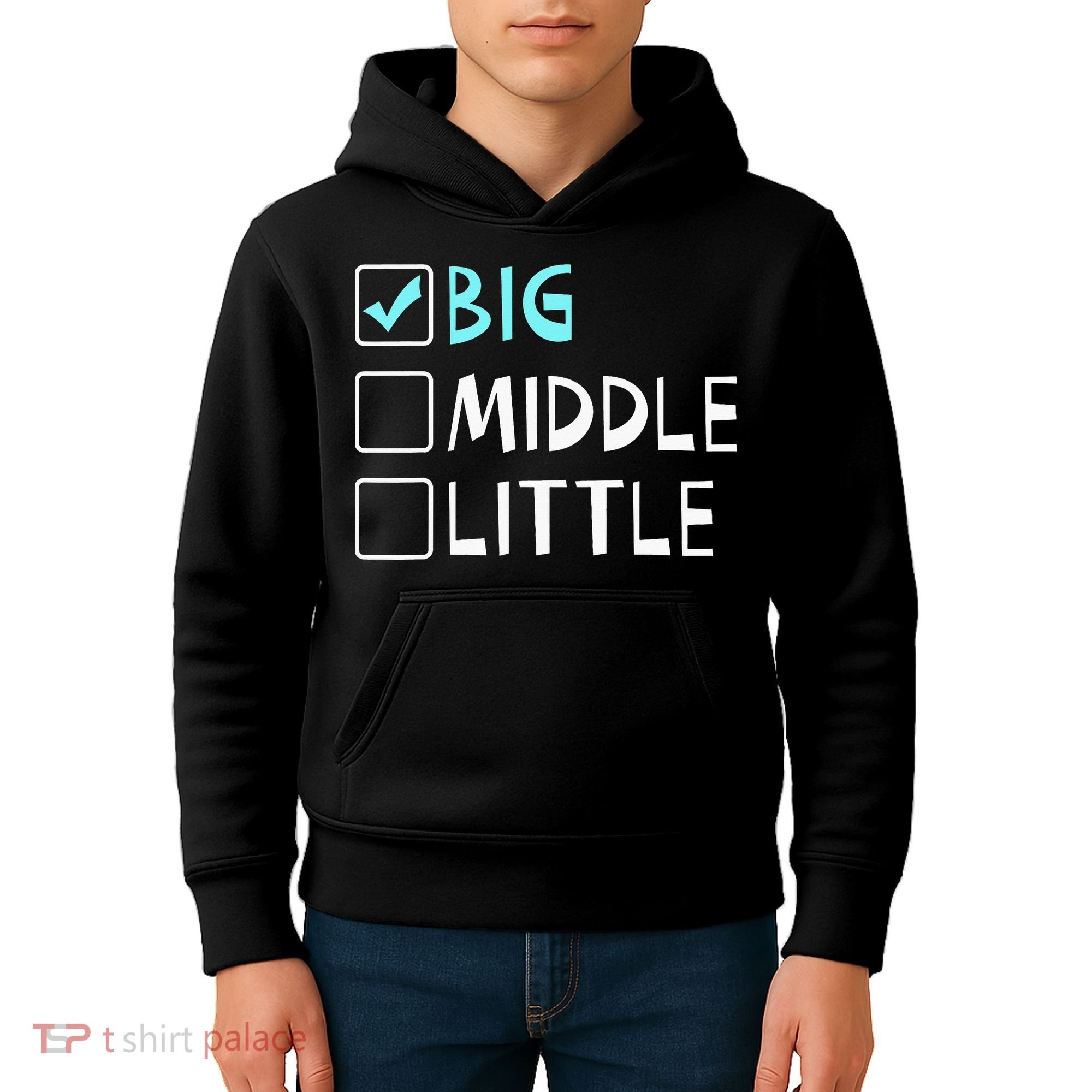 Big Middle Little Big Brother Kids Hoodie