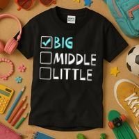 Big Middle Little Big Brother Kids T-Shirt thumb 3