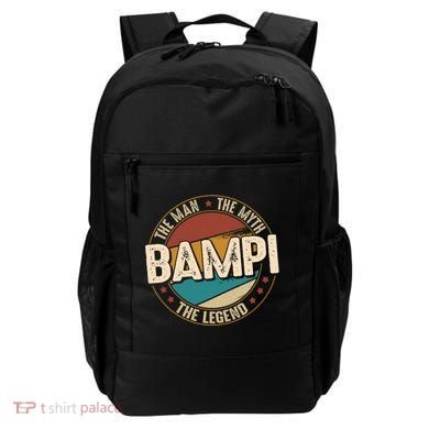 Bampi Myth Legend Funny Fathers Day Bampi Gift Backpack