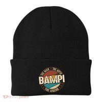 Bampi Myth Legend Funny Fathers Day Bampi Gift Beanie thumb 0