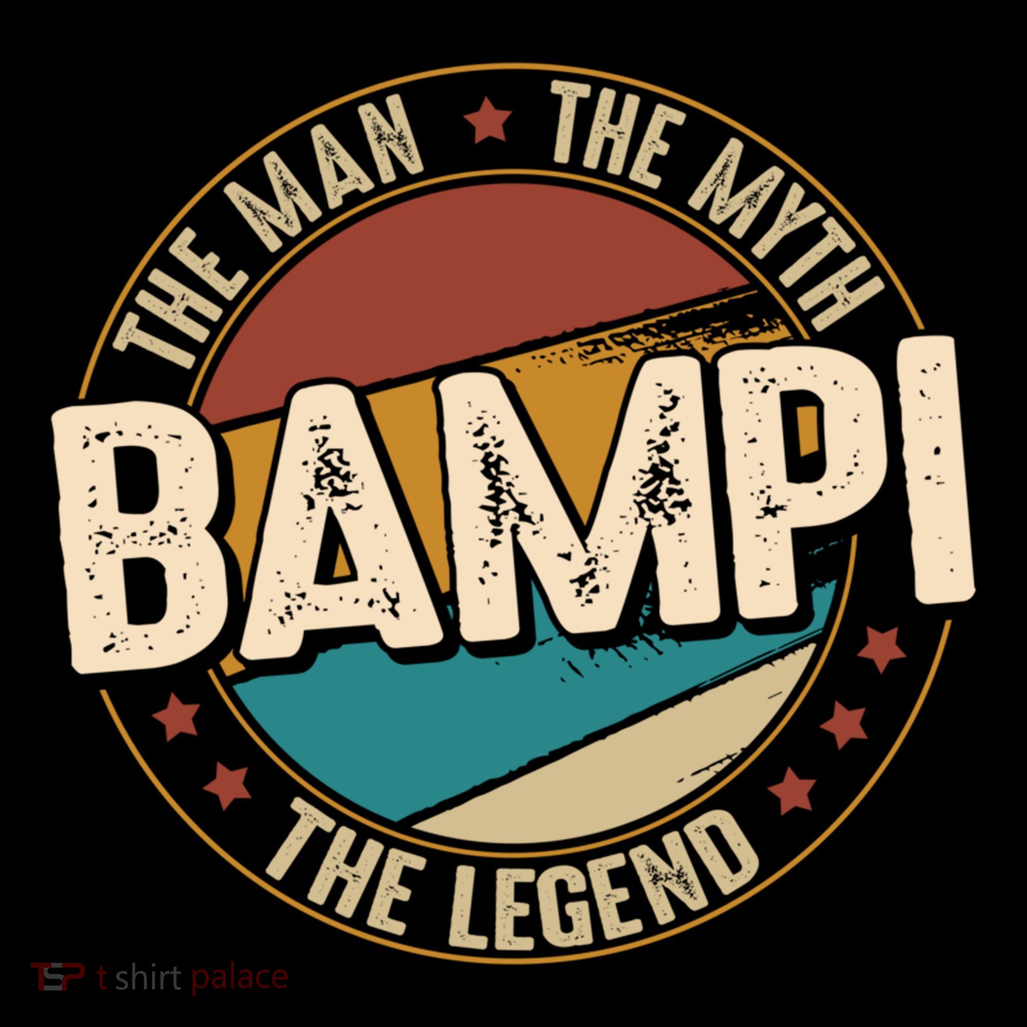 Bampi Myth Legend Funny Fathers Day Bampi Gift Women's Hoodie