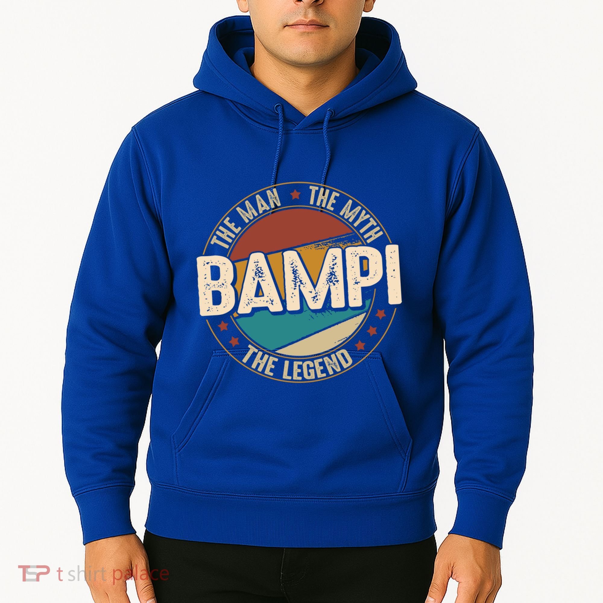 Bampi Myth Legend Funny Fathers Day Bampi Gift Hoodie