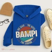 Bampi Myth Legend Funny Fathers Day Bampi Gift Hoodie thumb 4