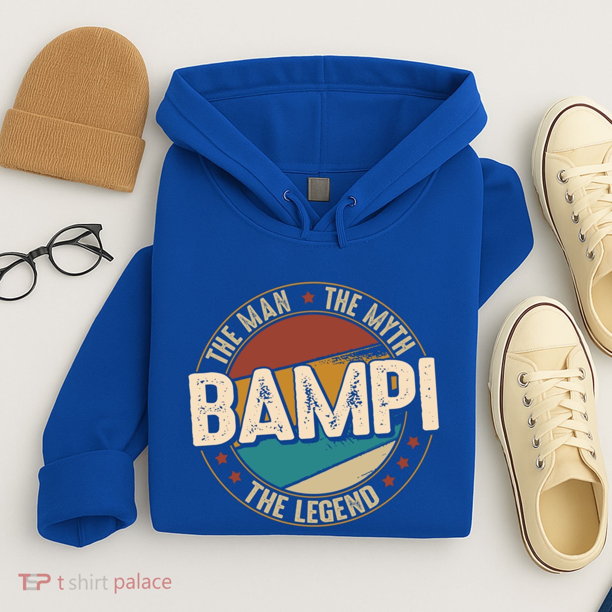 Bampi Myth Legend Funny Fathers Day Bampi Gift Hoodie