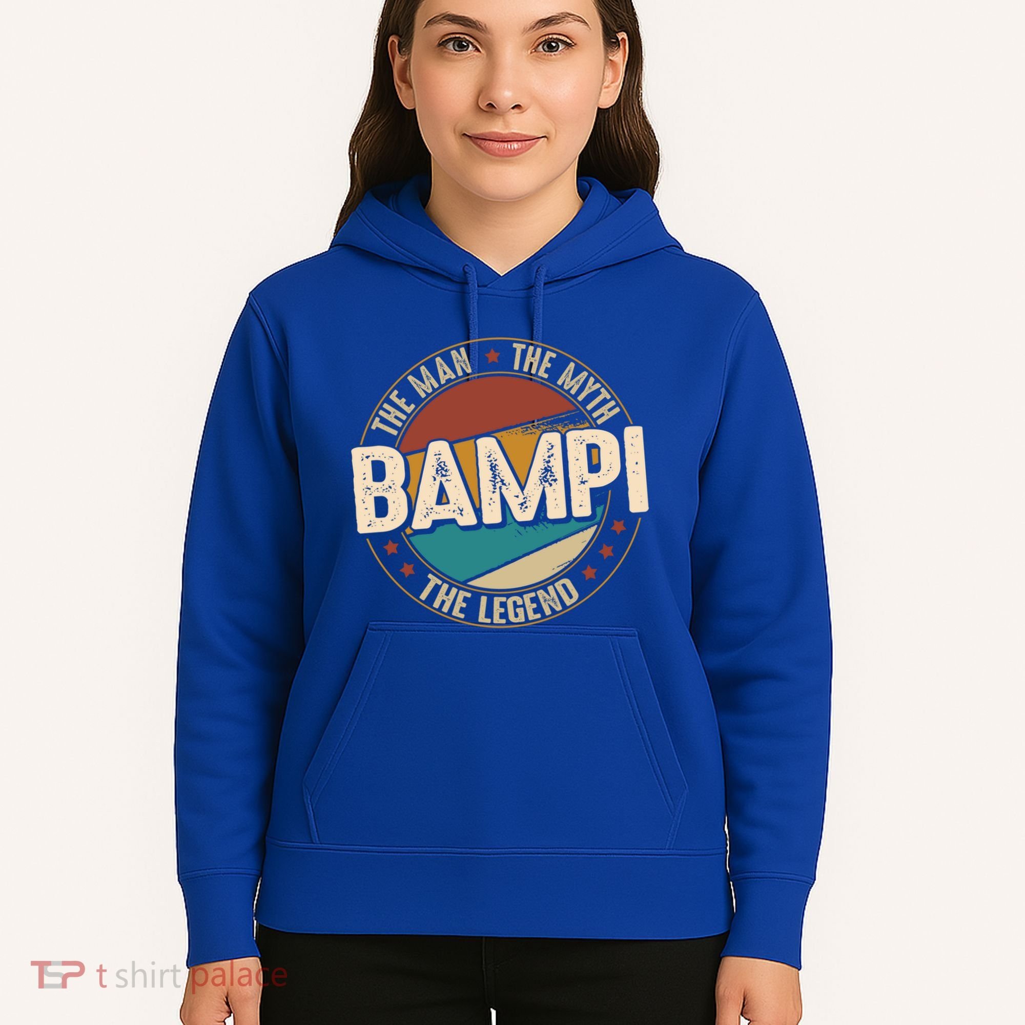 Bampi Myth Legend Funny Fathers Day Bampi Gift Hoodie