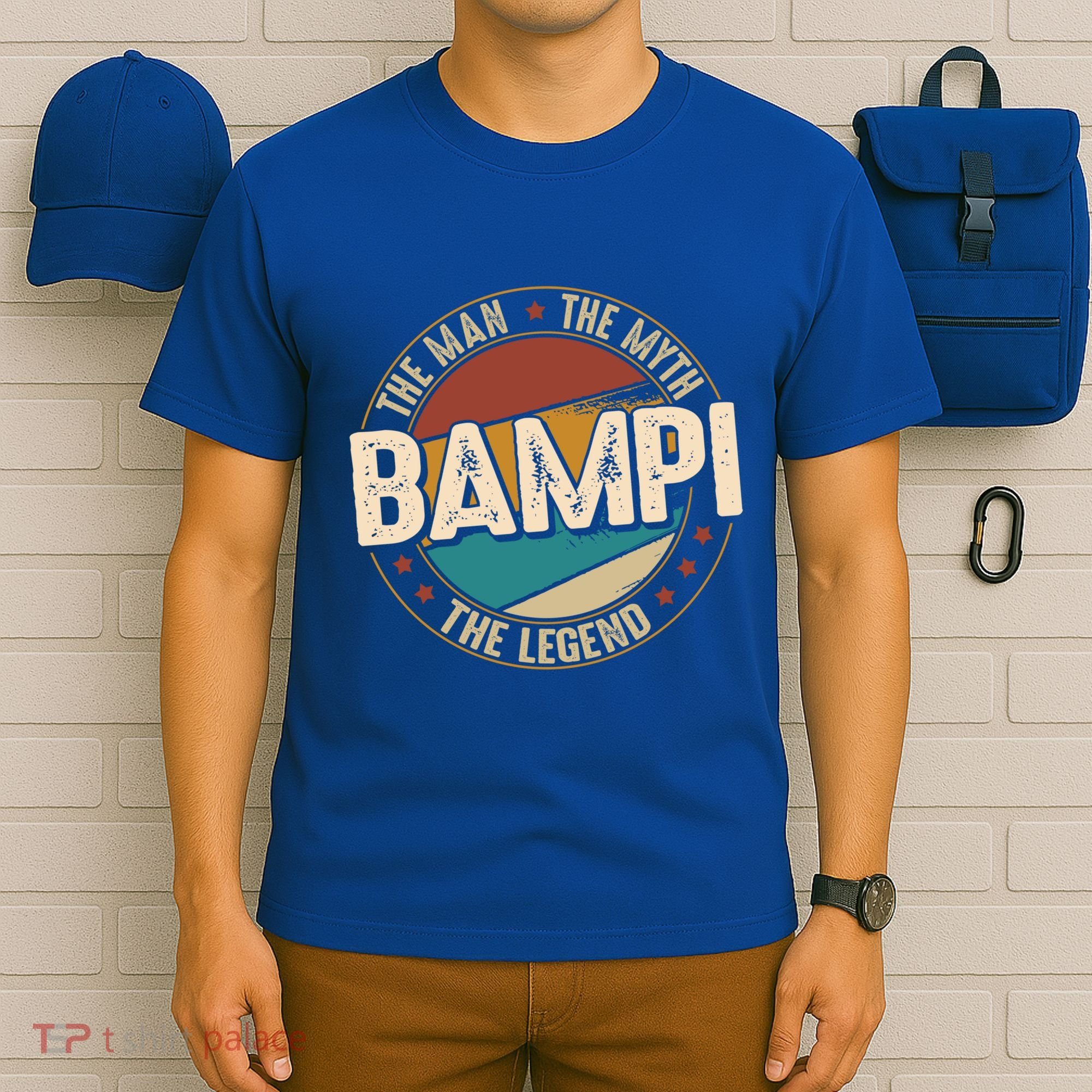 Bampi Myth Legend Funny Fathers Day Bampi Gift T-Shirt