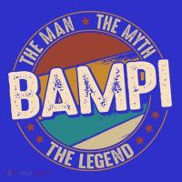 Bampi Myth Legend Funny Fathers Day Bampi Gift Coaster thumb 2