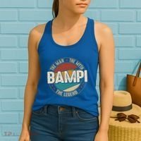 Bampi Myth Legend Funny Fathers Day Bampi Gift Women's Tank Top thumb 2