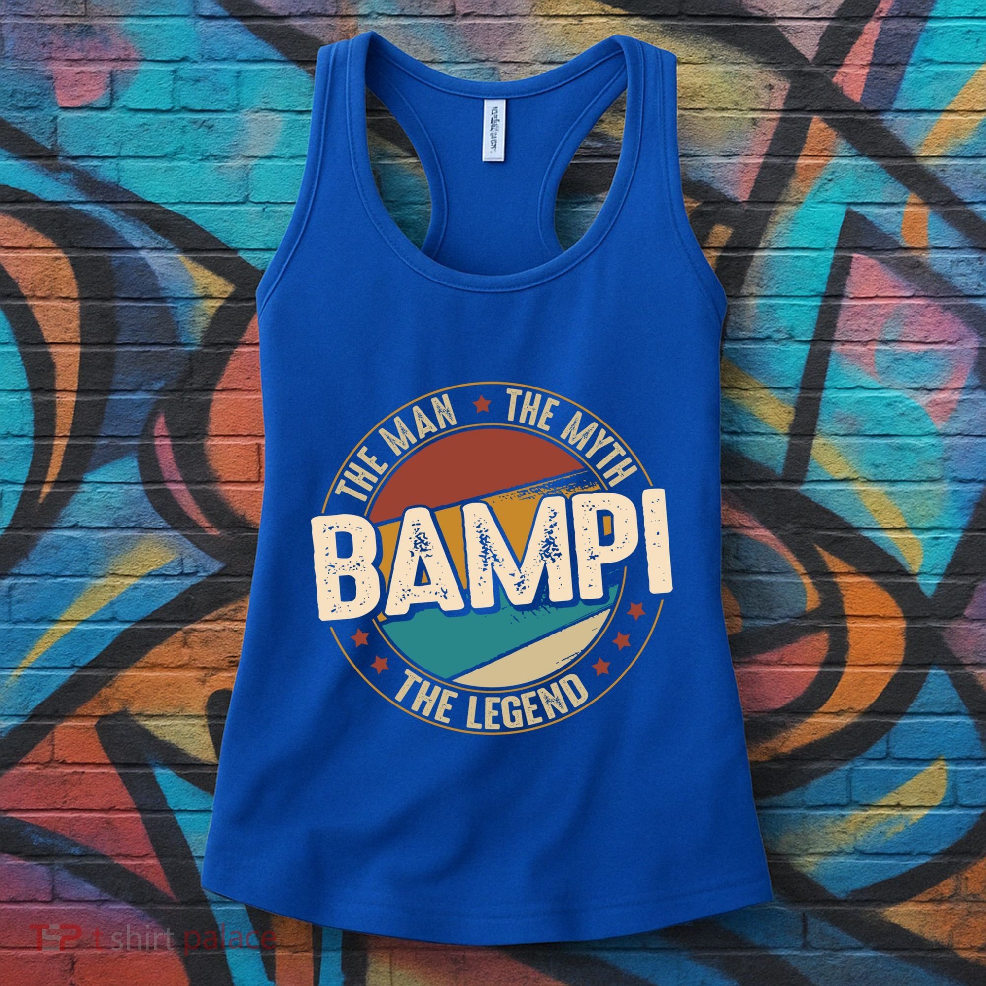 Bampi Myth Legend Funny Fathers Day Bampi Gift Women's Tank Top