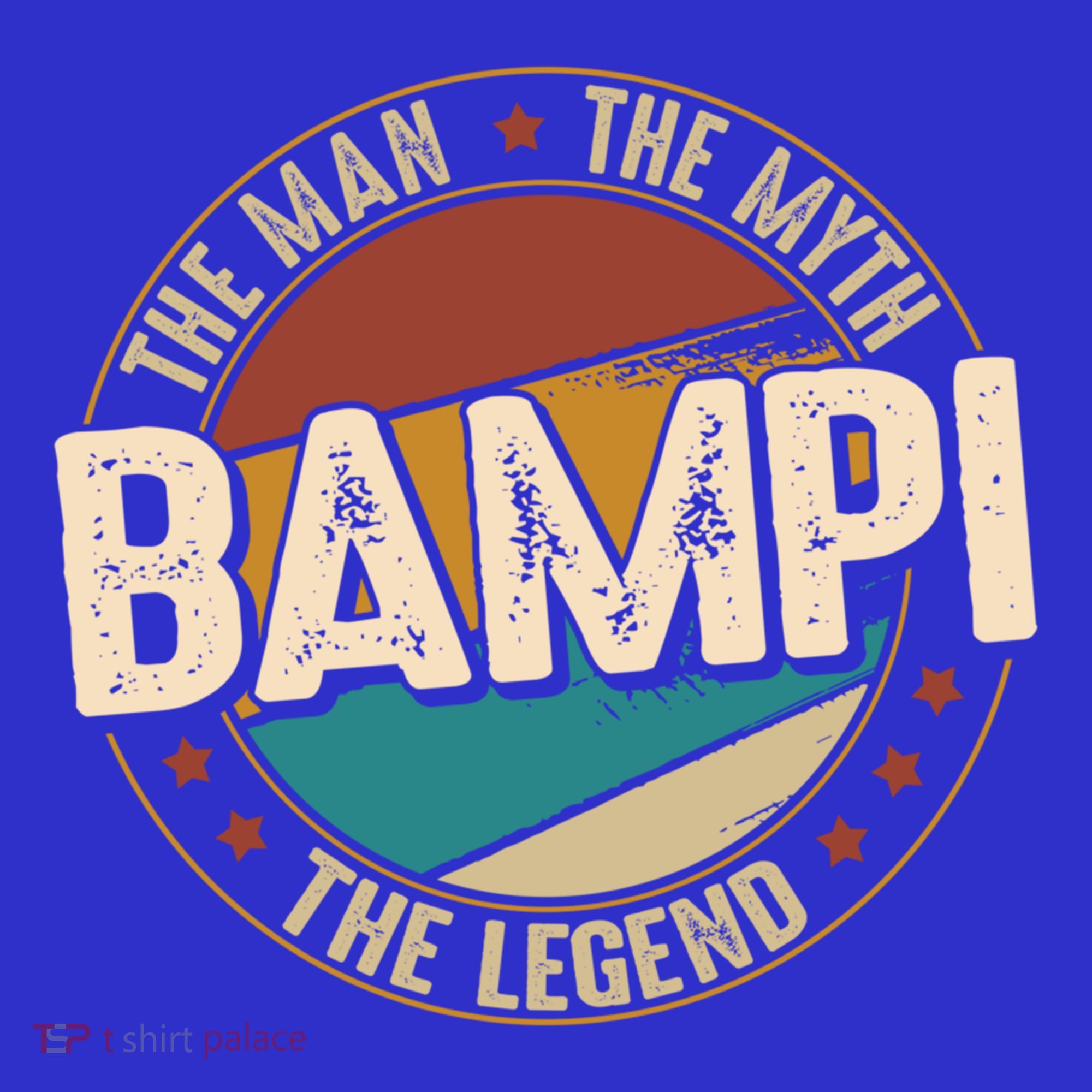 Bampi Myth Legend Funny Fathers Day Bampi Gift Baby Bodysuit