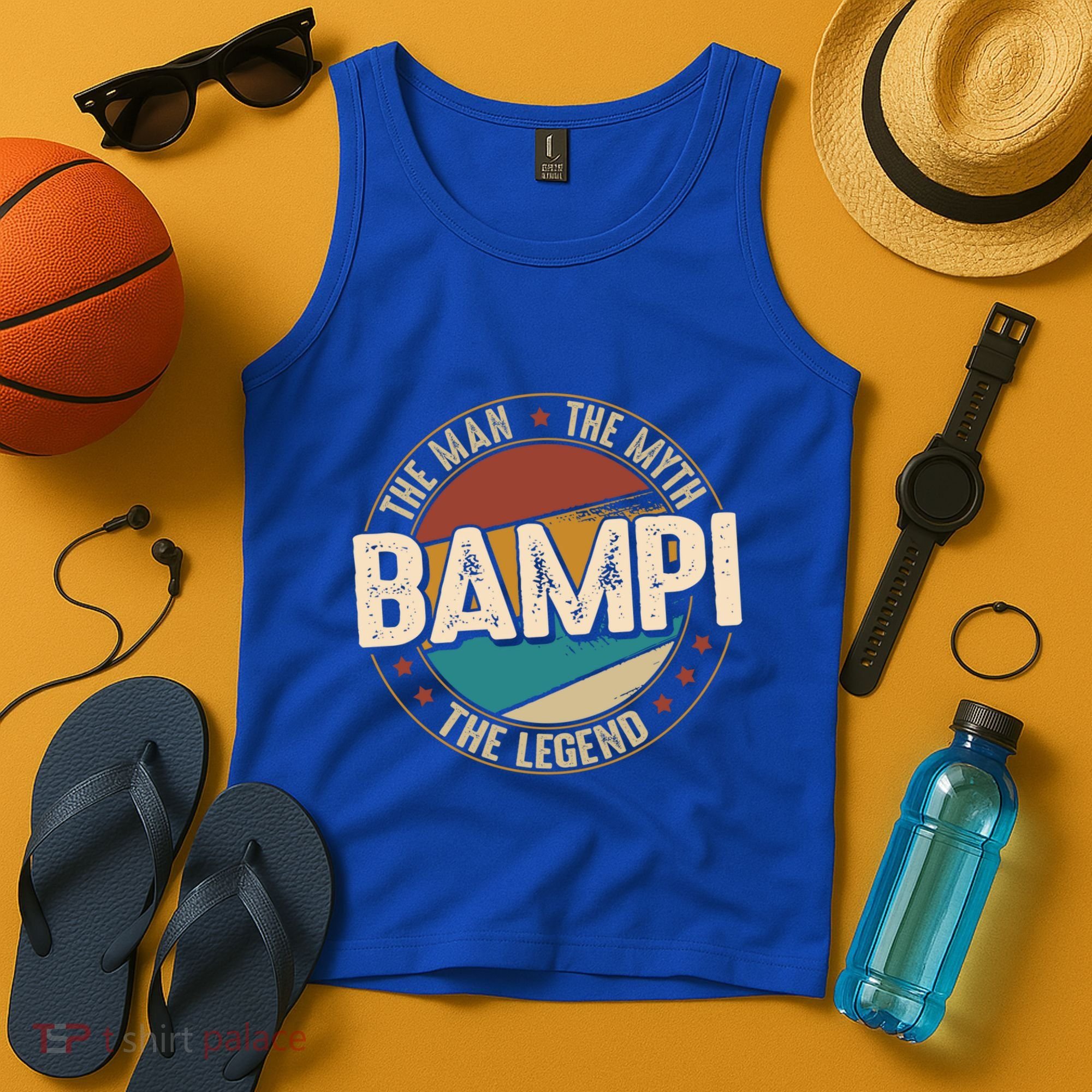 Bampi Myth Legend Funny Fathers Day Bampi Gift Tank Top