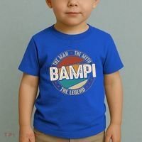 Bampi Myth Legend Funny Fathers Day Bampi Gift Toddler T-Shirt thumb 2