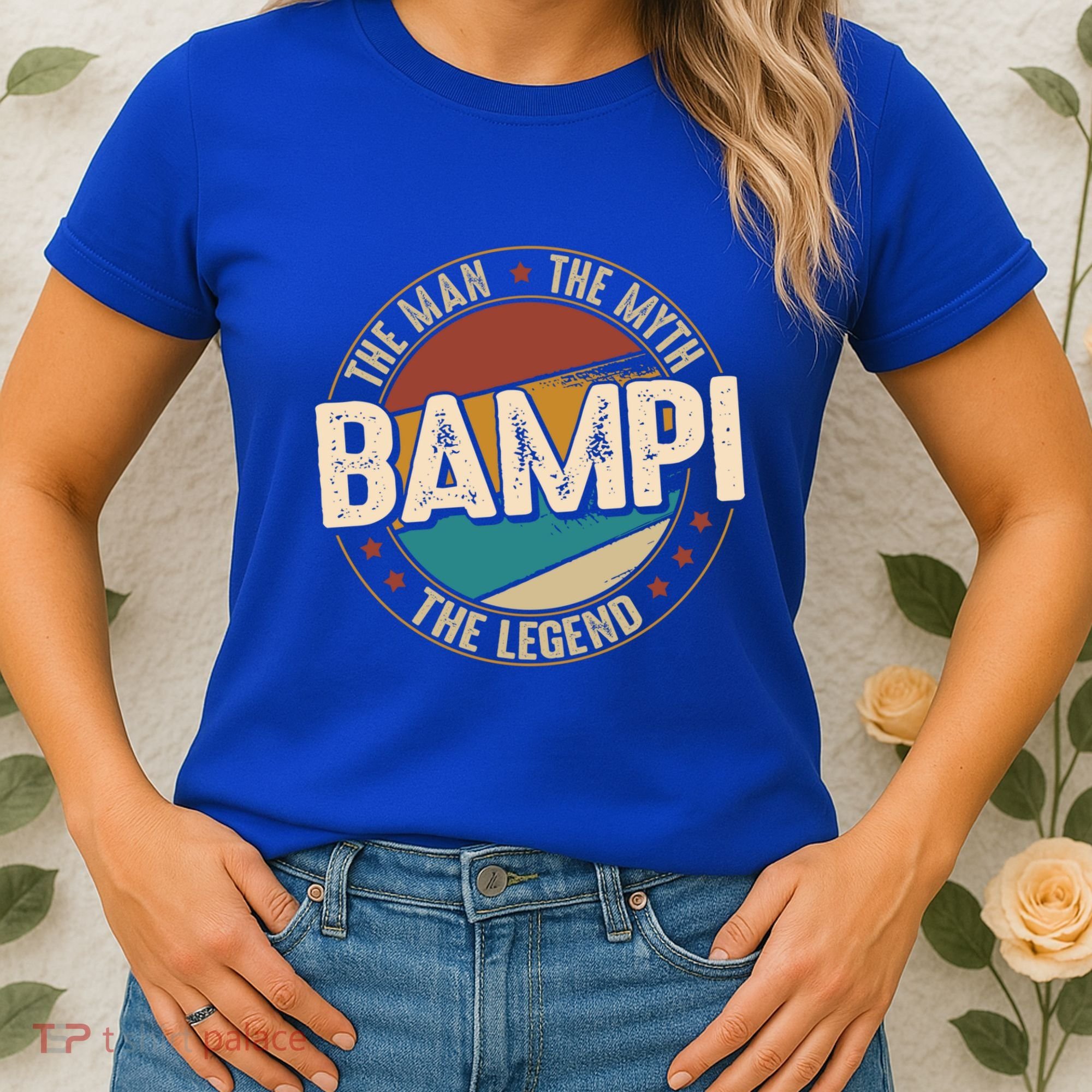 Bampi Myth Legend Funny Fathers Day Bampi Gift Women's T-Shirt
