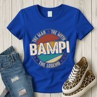 Bampi Myth Legend Funny Fathers Day Bampi Gift Women's T-Shirt thumb 3