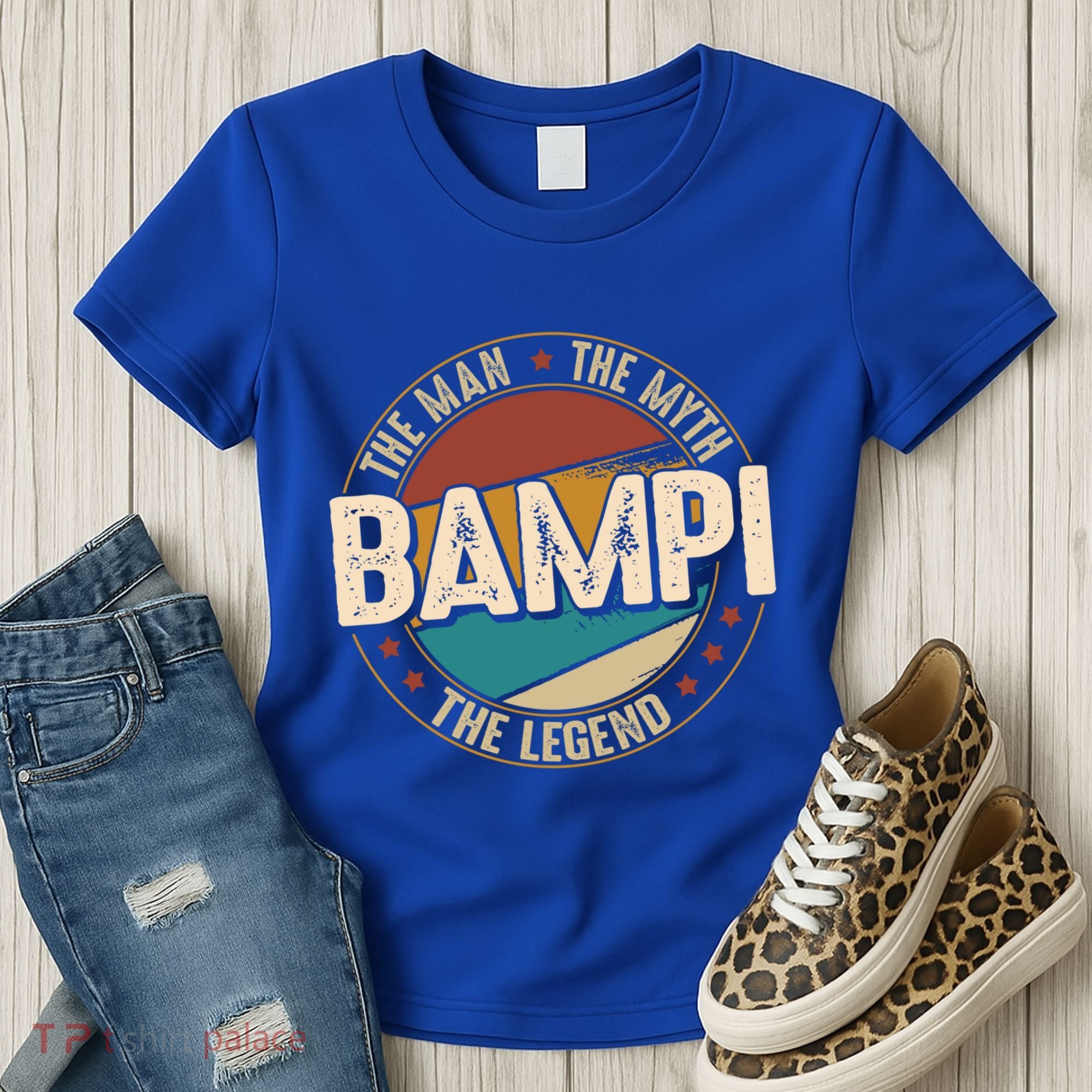 Bampi Myth Legend Funny Fathers Day Bampi Gift Women's T-Shirt