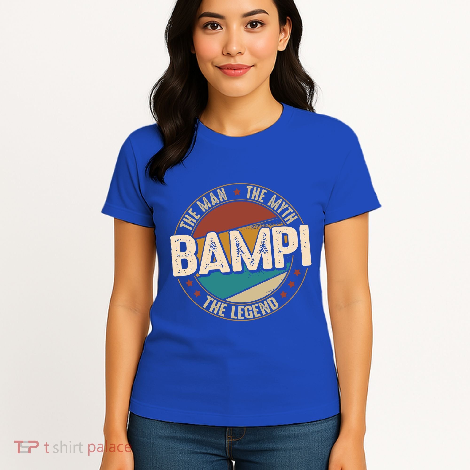Bampi Myth Legend Funny Fathers Day Bampi Gift Women's T-Shirt
