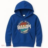 Bampi Myth Legend Funny Fathers Day Bampi Gift Kids Hoodie thumb 0