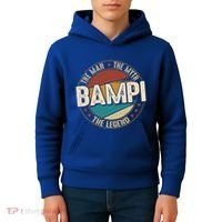 Bampi Myth Legend Funny Fathers Day Bampi Gift Kids Hoodie thumb 4