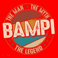 Bampi Myth Legend Funny Fathers Day Bampi Gift Santa Hat thumb 1