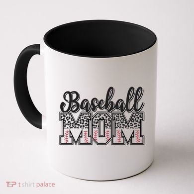 Baseball Mom Leopard Funny Softball Mom MotherS Day Gift Coffee Mug
