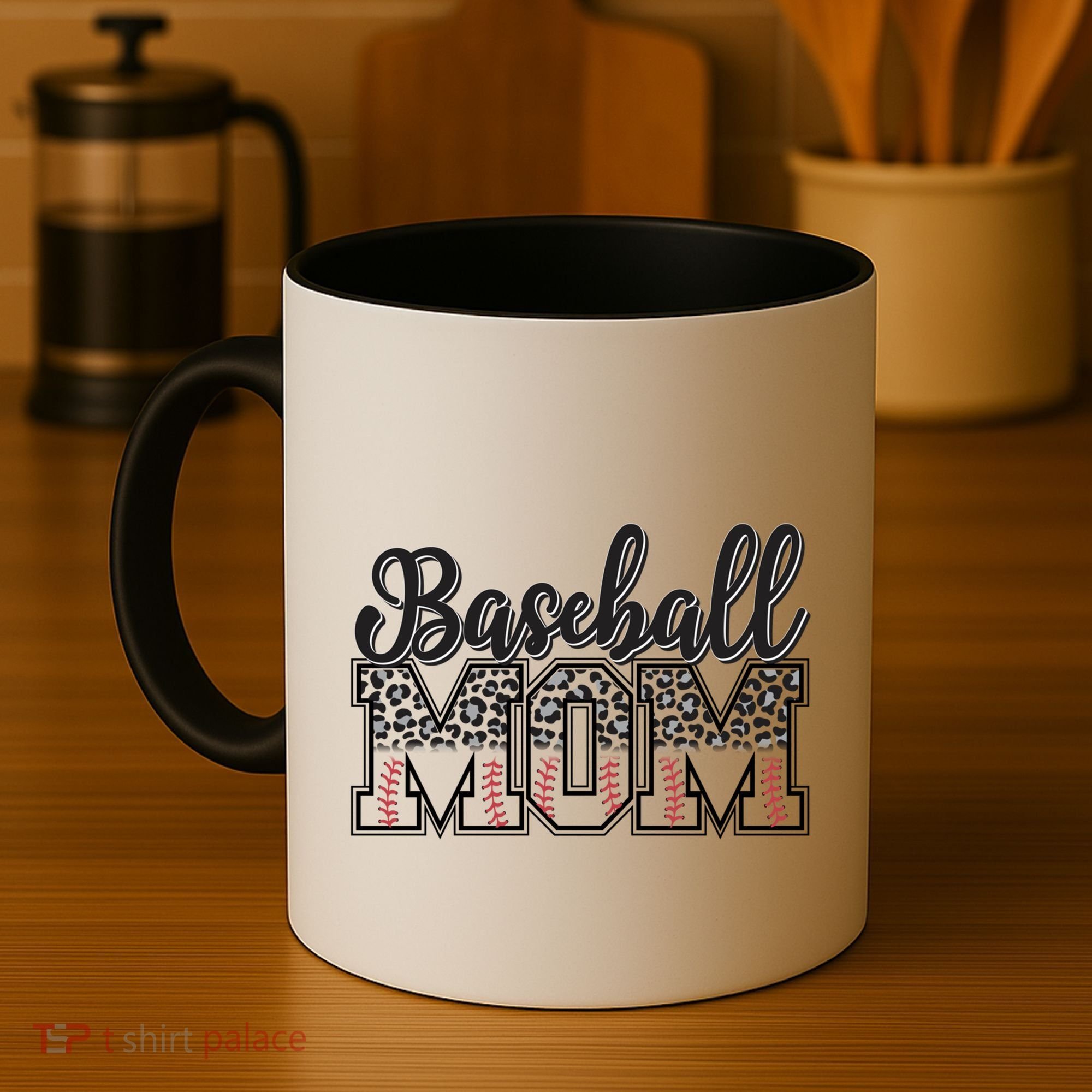 Baseball Mom Leopard Funny Softball Mom MotherS Day Gift Coffee Mug
