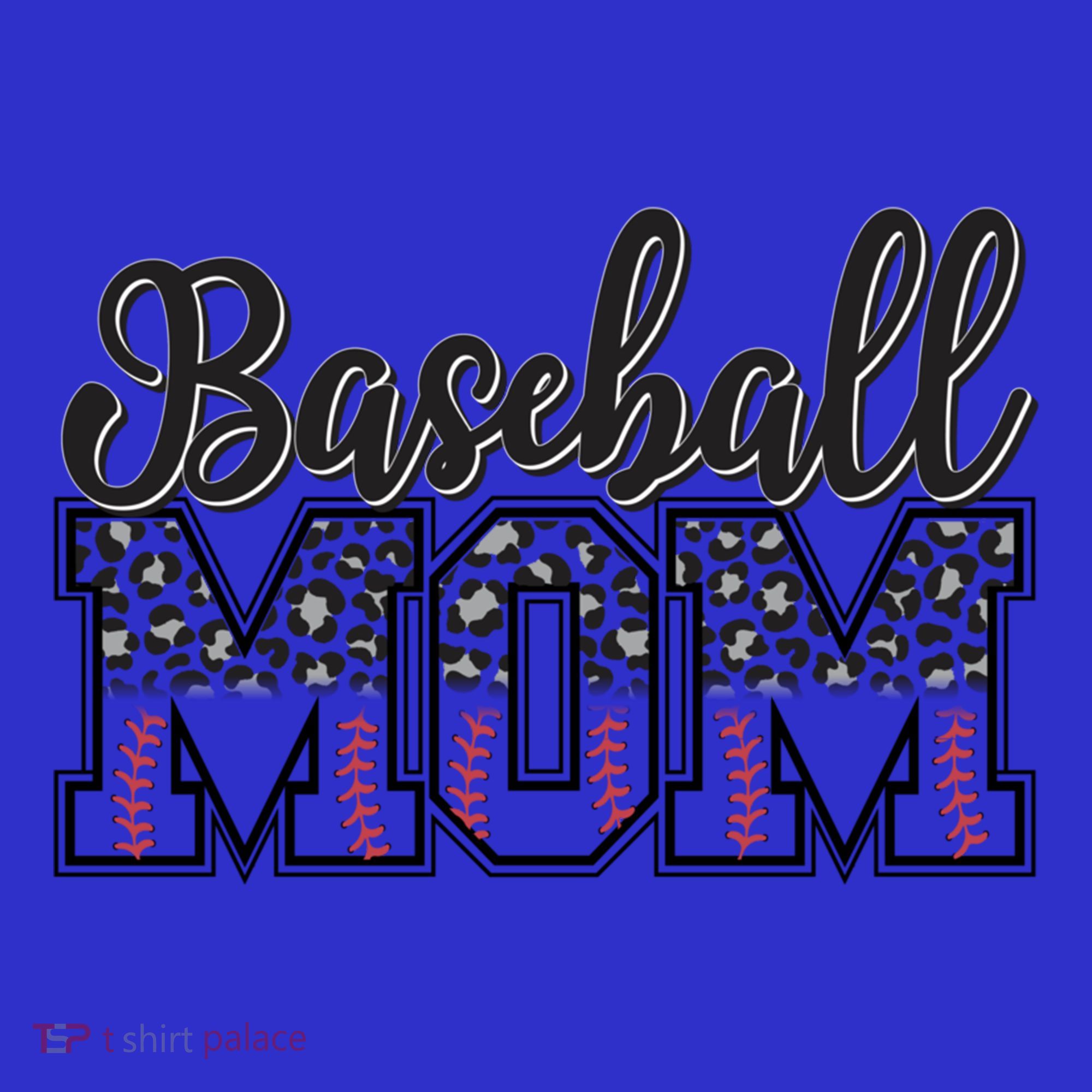 Baseball Mom Leopard Funny Softball Mom MotherS Day Gift Hoodie