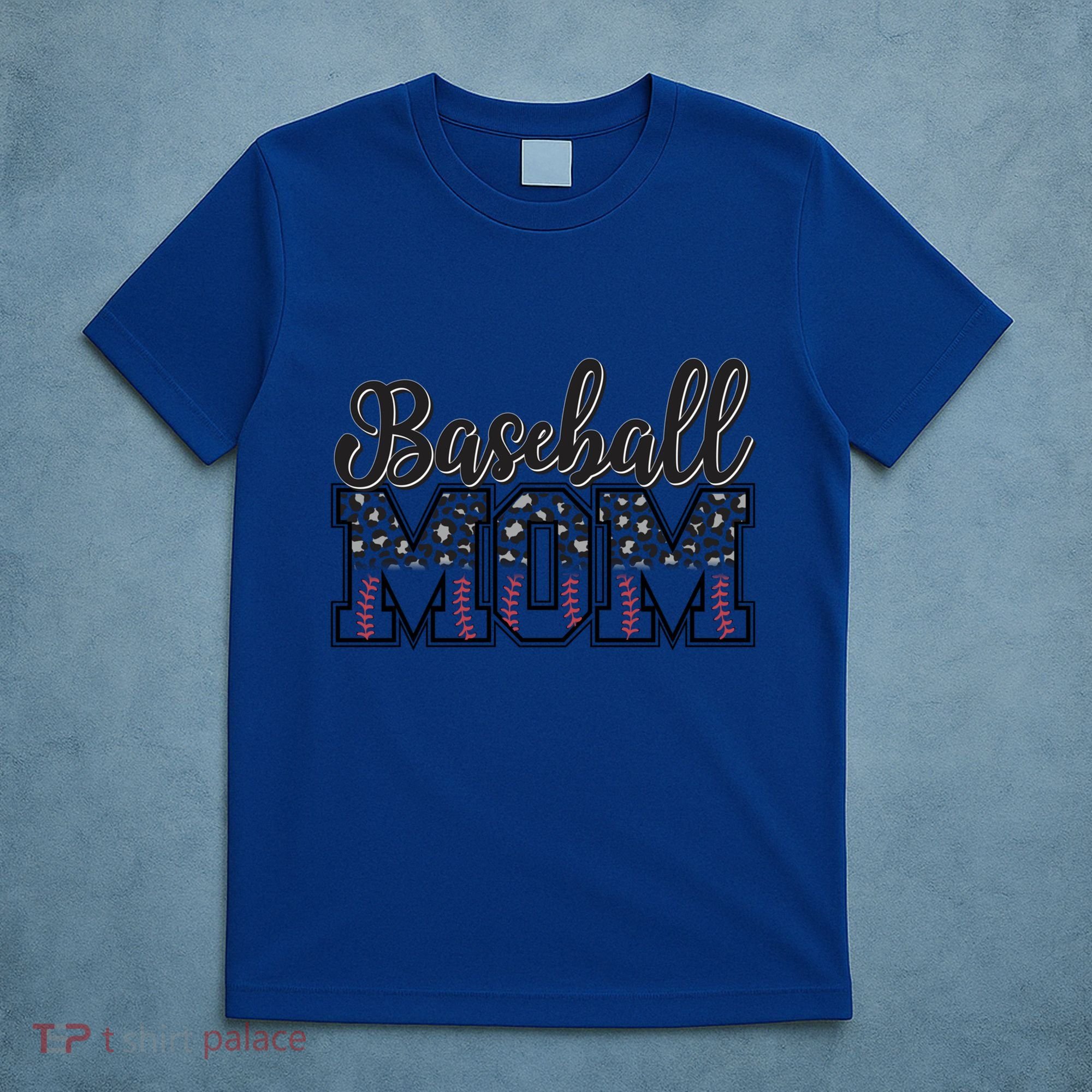 Baseball Mom Leopard Funny Softball Mom MotherS Day Gift T-Shirt