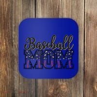 Baseball Mom Leopard Funny Softball Mom MotherS Day Gift Coaster thumb 0