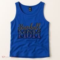 Baseball Mom Leopard Funny Softball Mom MotherS Day Gift Tank Top thumb 2