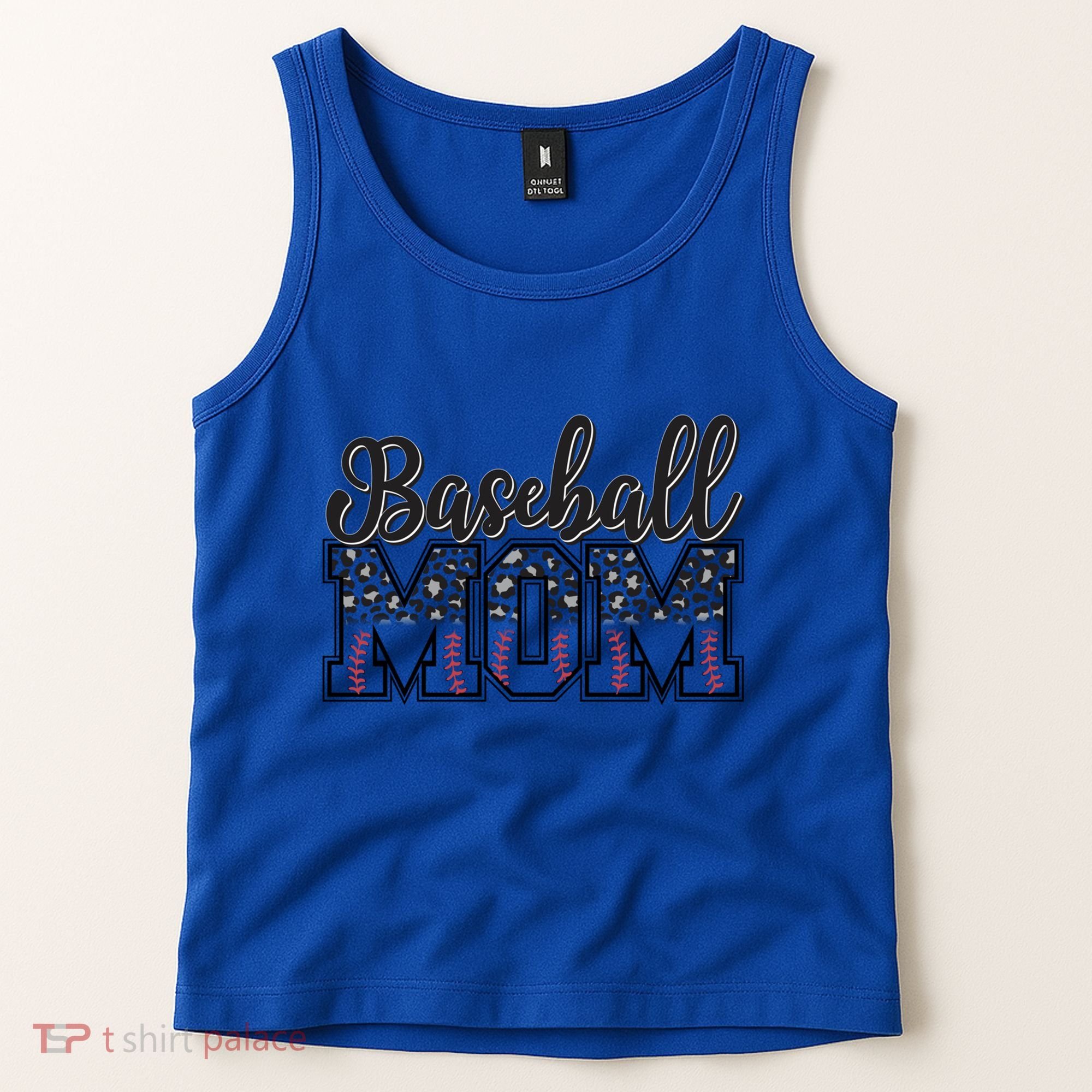 Baseball Mom Leopard Funny Softball Mom MotherS Day Gift Tank Top