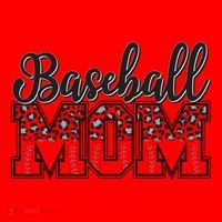 Baseball Mom Leopard Funny Softball Mom MotherS Day Gift Santa Hat thumb 1