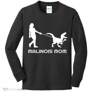 Belgian Malinois Mom Kids Long Sleeve Shirt