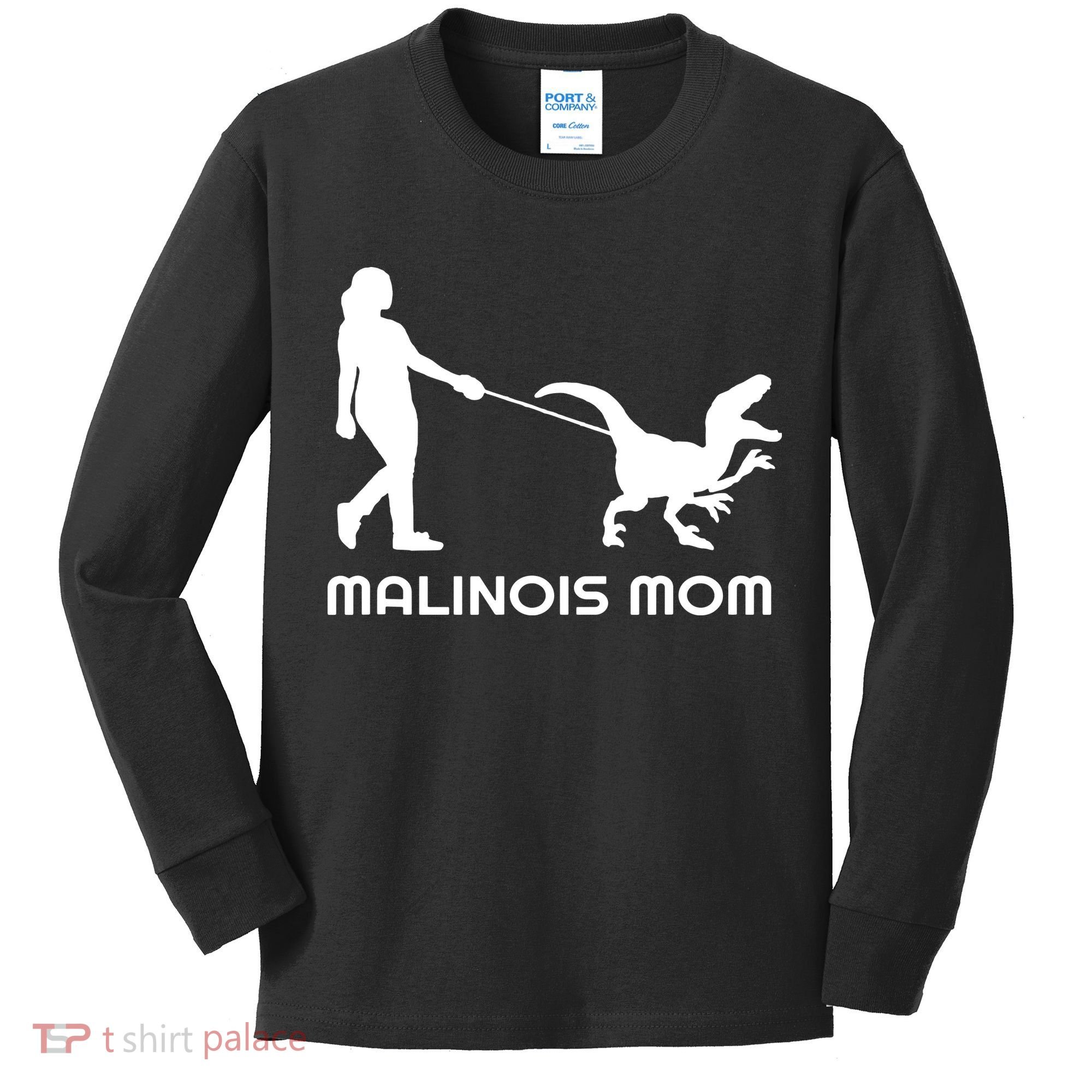 Belgian Malinois Mom Kids Long Sleeve Shirt