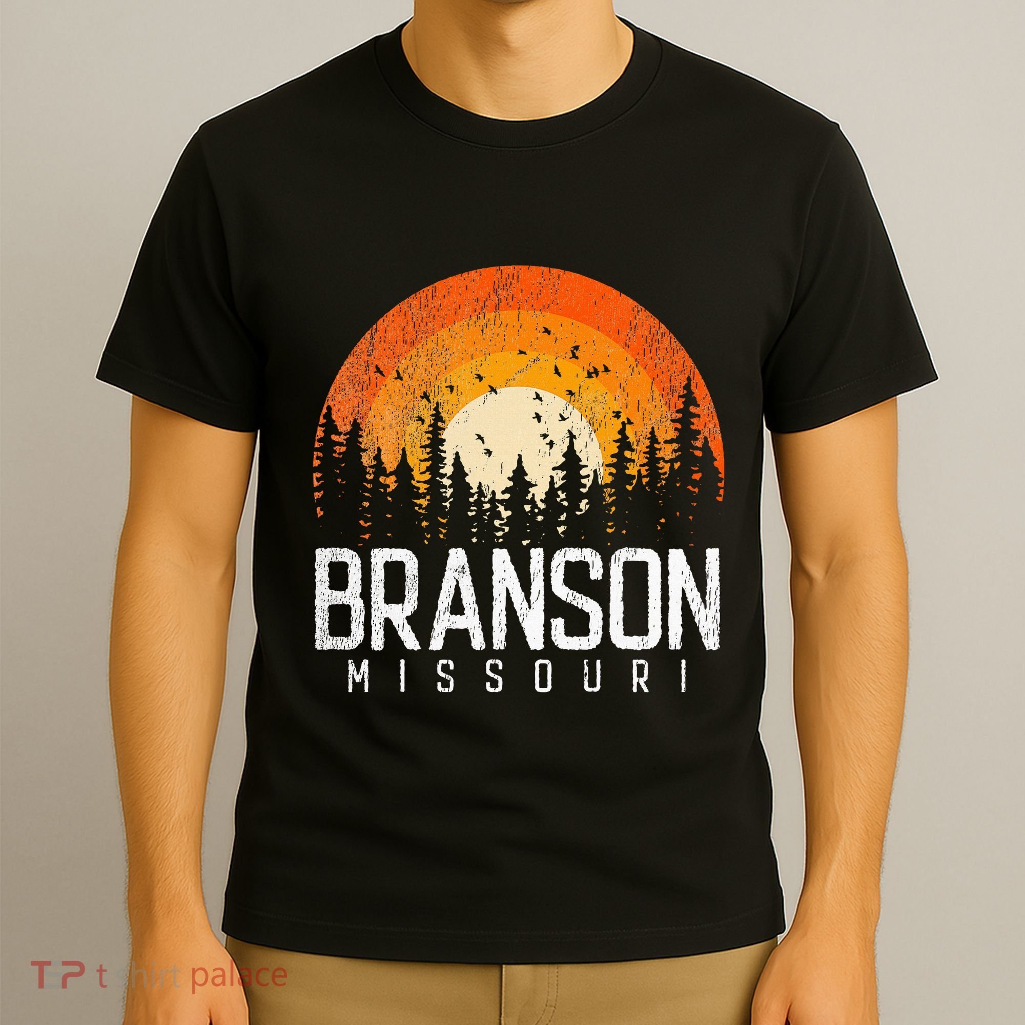Branson Missouri Mo Retro Vintage 70s 80s 90s T-Shirt