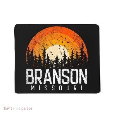 Branson Missouri Mo Retro Vintage 70s 80s 90s Mousepad