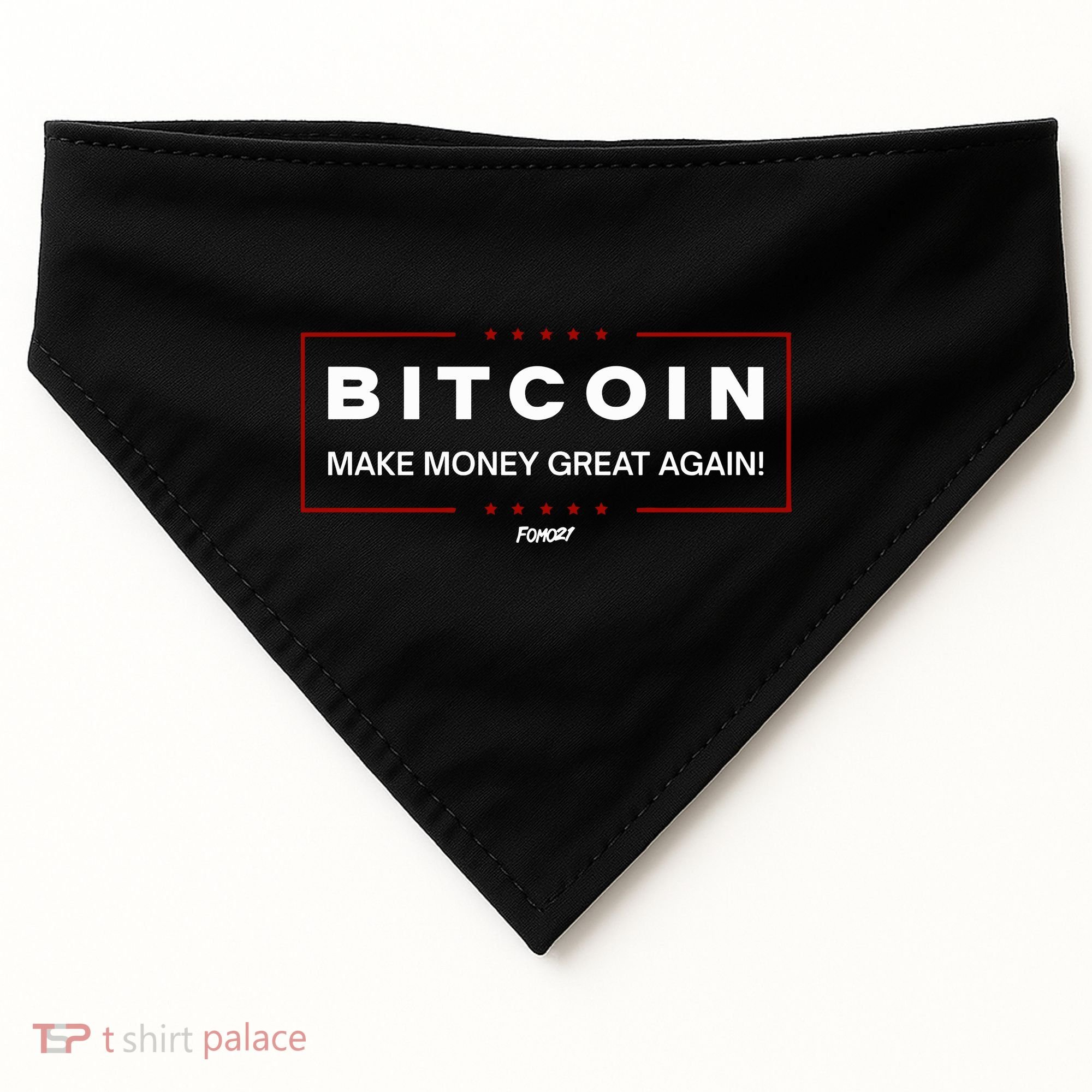 Bitcoin Make Money Great Again USA-Made Doggie Bandana