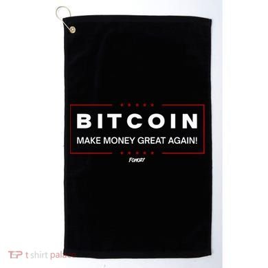 Bitcoin Make Money Great Again Golf Towel
