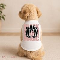 Black Mom Magic Black History Month Black Proud Doggie Tank thumb 2